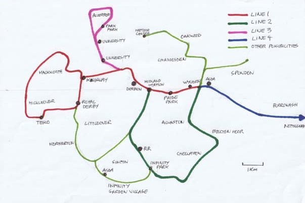£500m Derby tram network proposed
