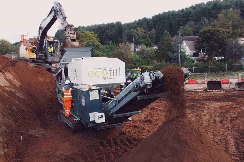 House-builder converts soil to aggregate