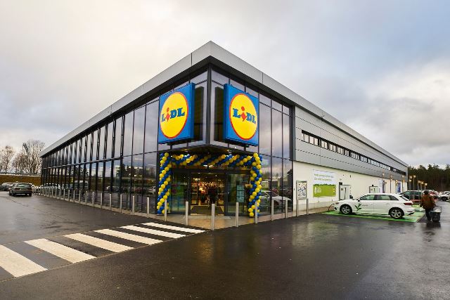 Solar panels on their way to middle of Lidl