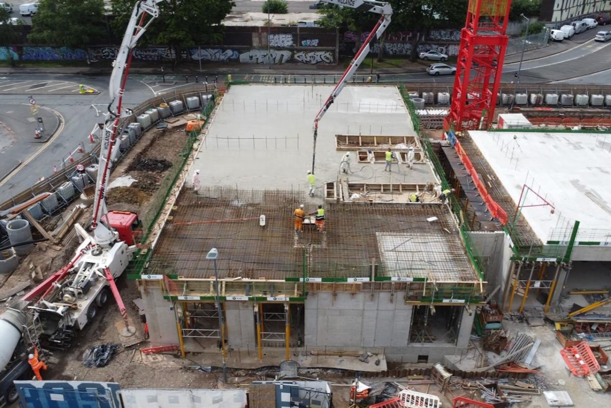 Holcim supplies sustainable concrete in Digbeth