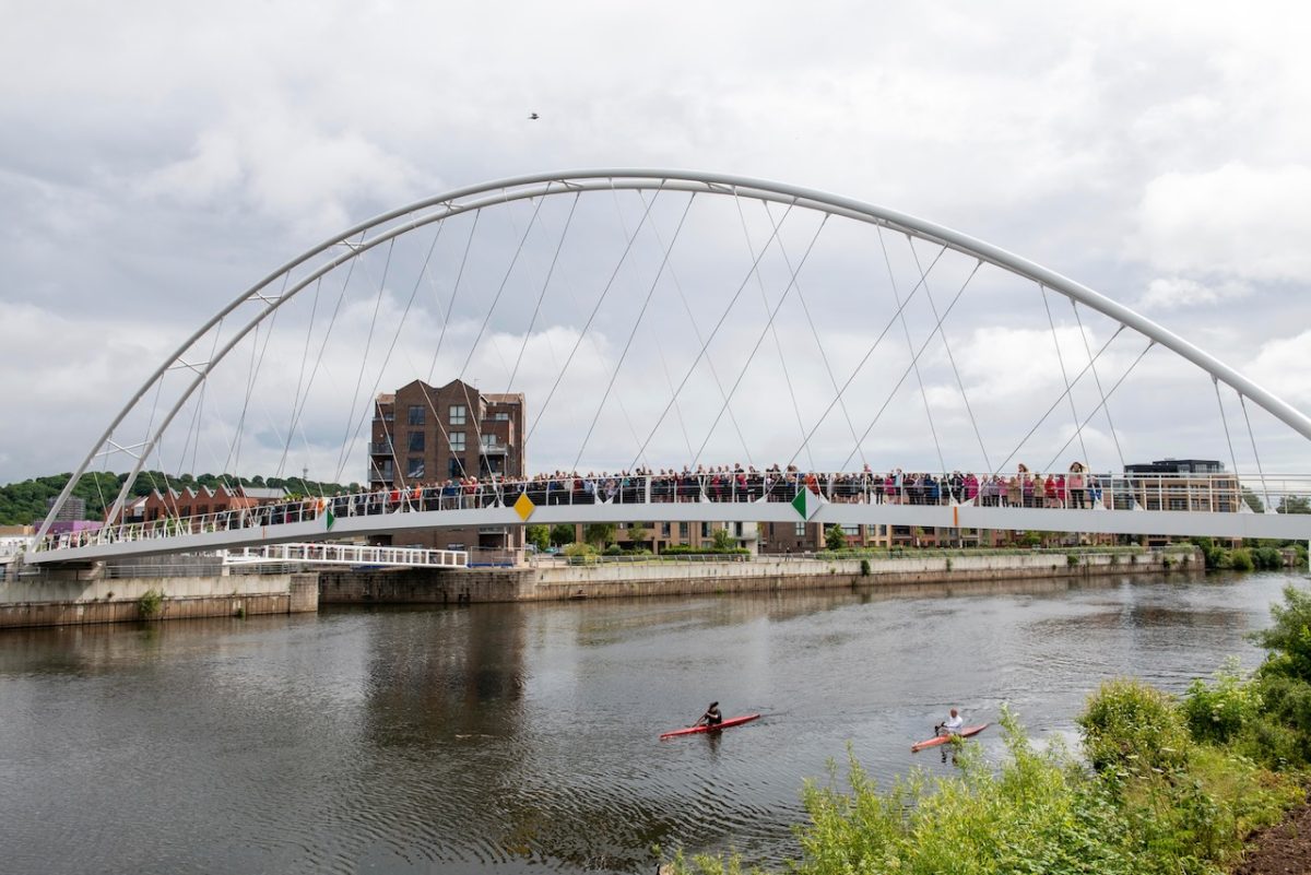 New Trent bridge opens up Nottingham redevelopment