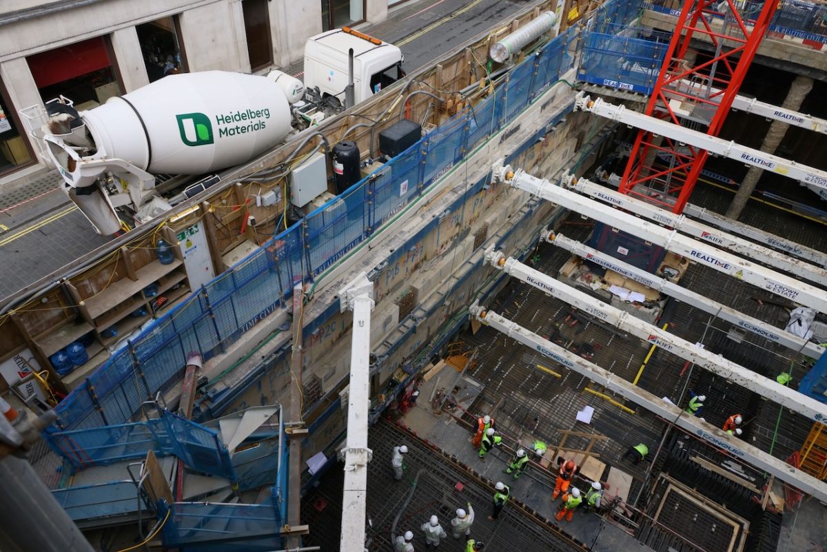 Heidelberg supplies low carbon concrete in Piccadilly