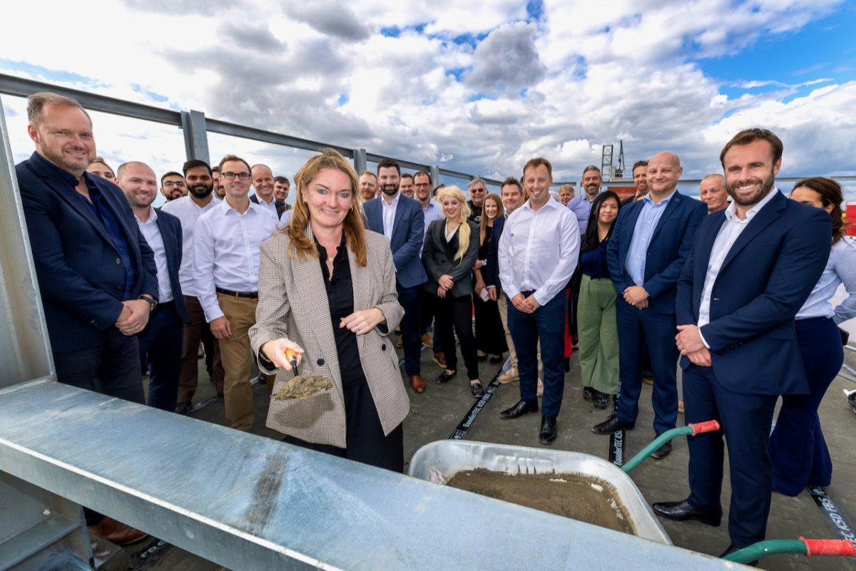 Topping out for Cambridge’s Dirac building