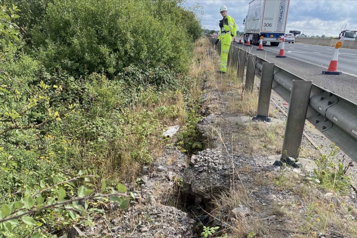 National Highways, MJ Church start on M4 landslip